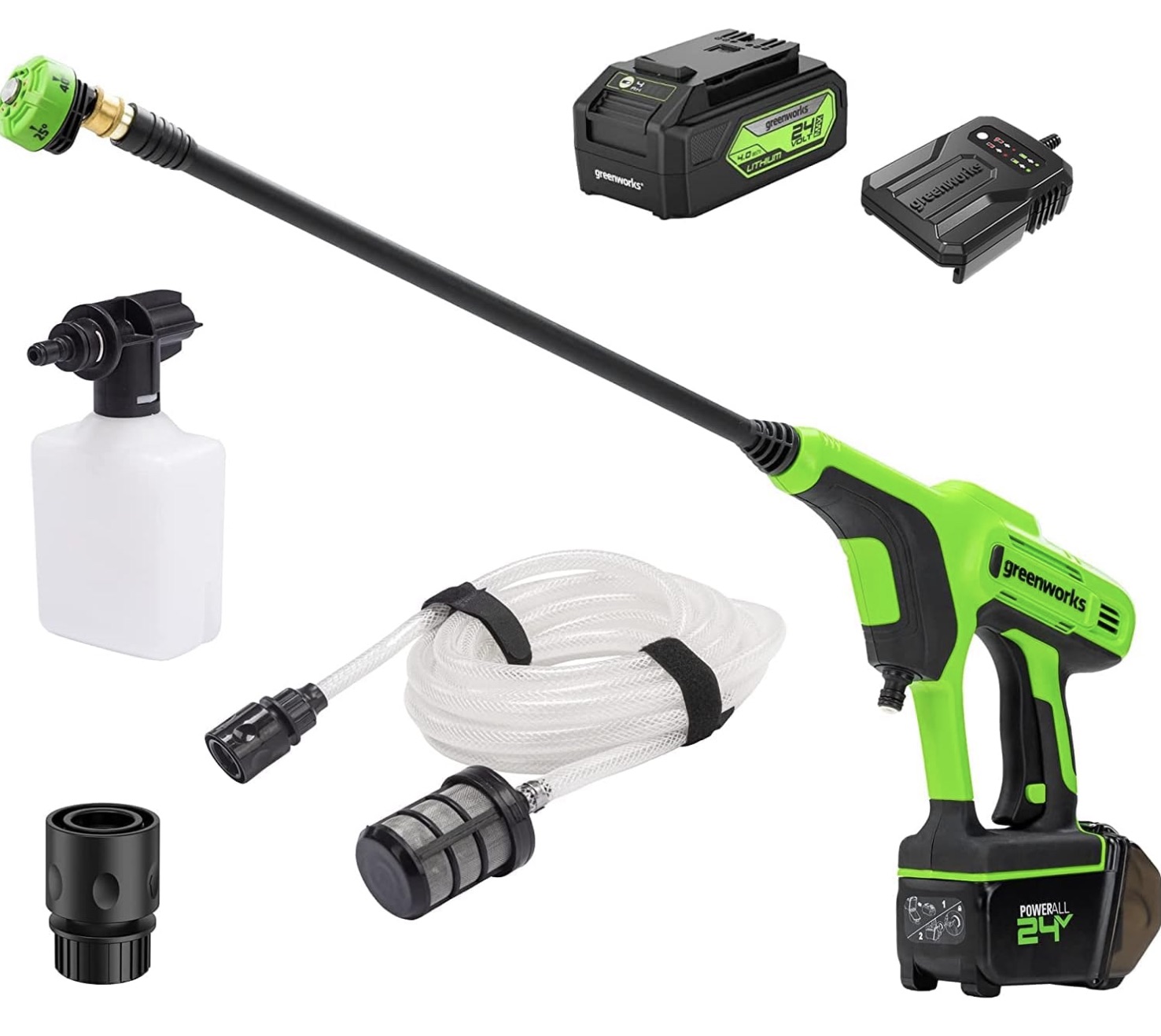 Rengjøringsutstyr Greenworks G24PWK4; 24 V; 1x4,0 Ah batt.