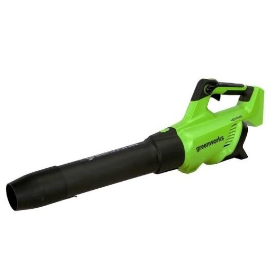 Batteridrevet løvblåser Greenworks GD40ABIIK2X; 40 V; 2x2,0 Ah batt.