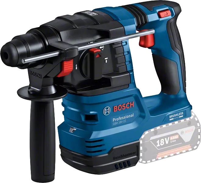 Borhammer Bosch GBH 18V-22; 18 V; 1,9 J; SDS-plus (uten batteri og lader)