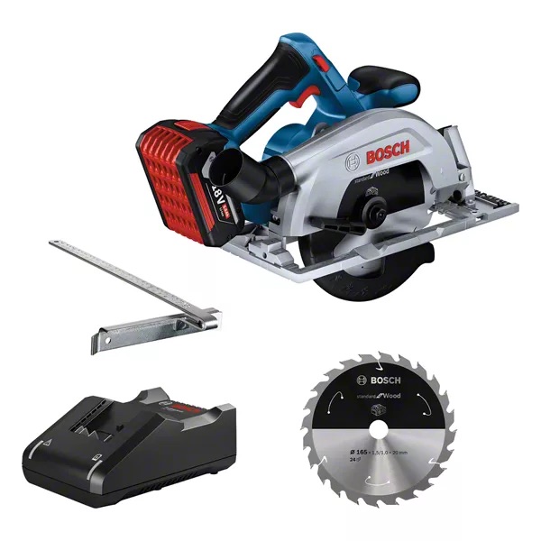 Batteridrevet sirkelsag Bosch GKS 185-LI; 18 V; 1x5,0 Ah batt.