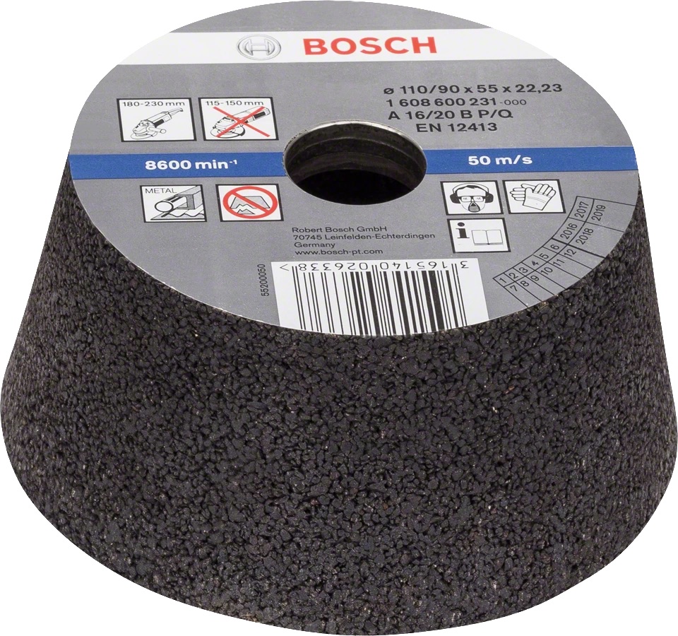 Koppsliper Bosch 1608600231; 90-110 mm; P16