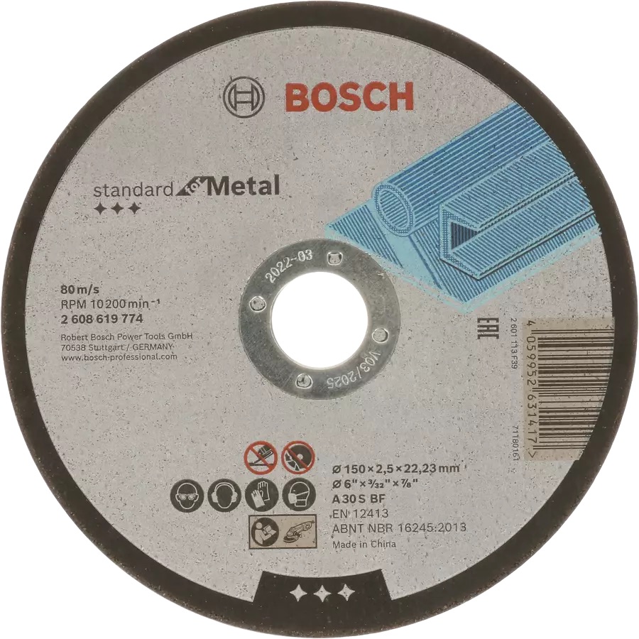 Abrasiv kappeskive Bosch A 30 S BF; 150x2,5 mm