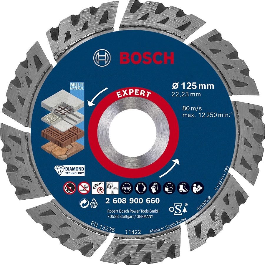 Diamantkappeskive Bosch 2608900660; 125 mm