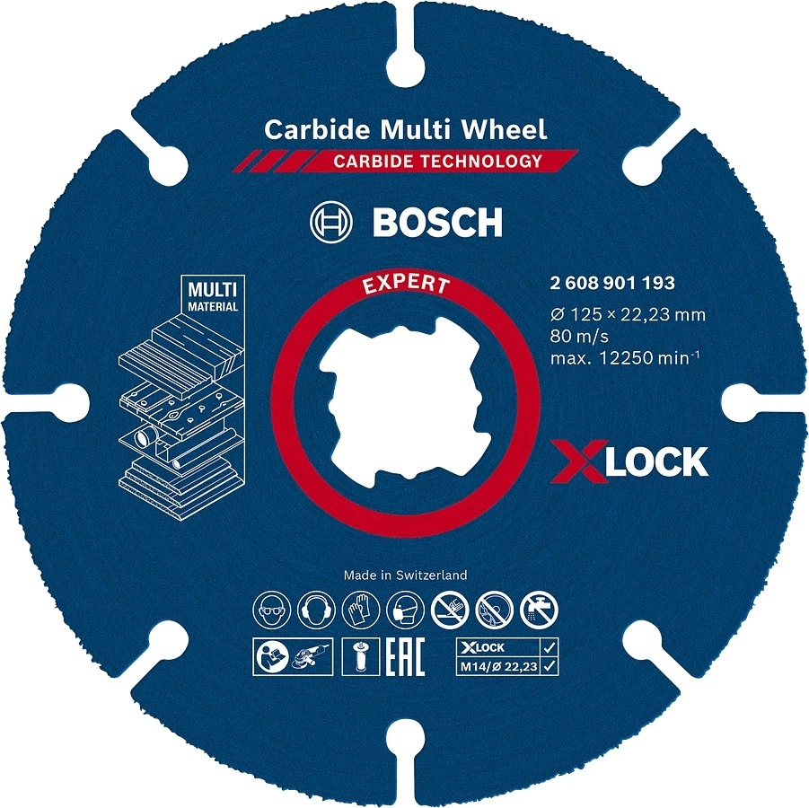 Kappeskive Bosch 2608901195; 125x22,23 mm; 10 stk