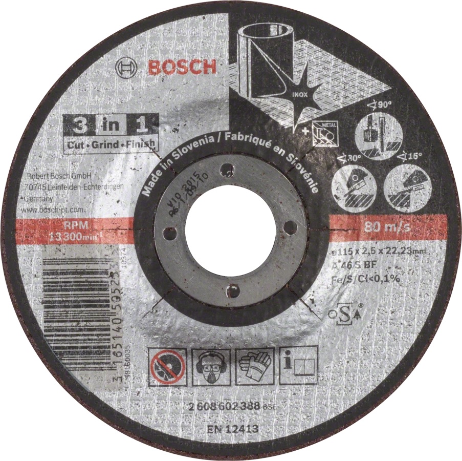 Skjære- / slipeskive Bosch A 46 S BF; 115x2,5 mm