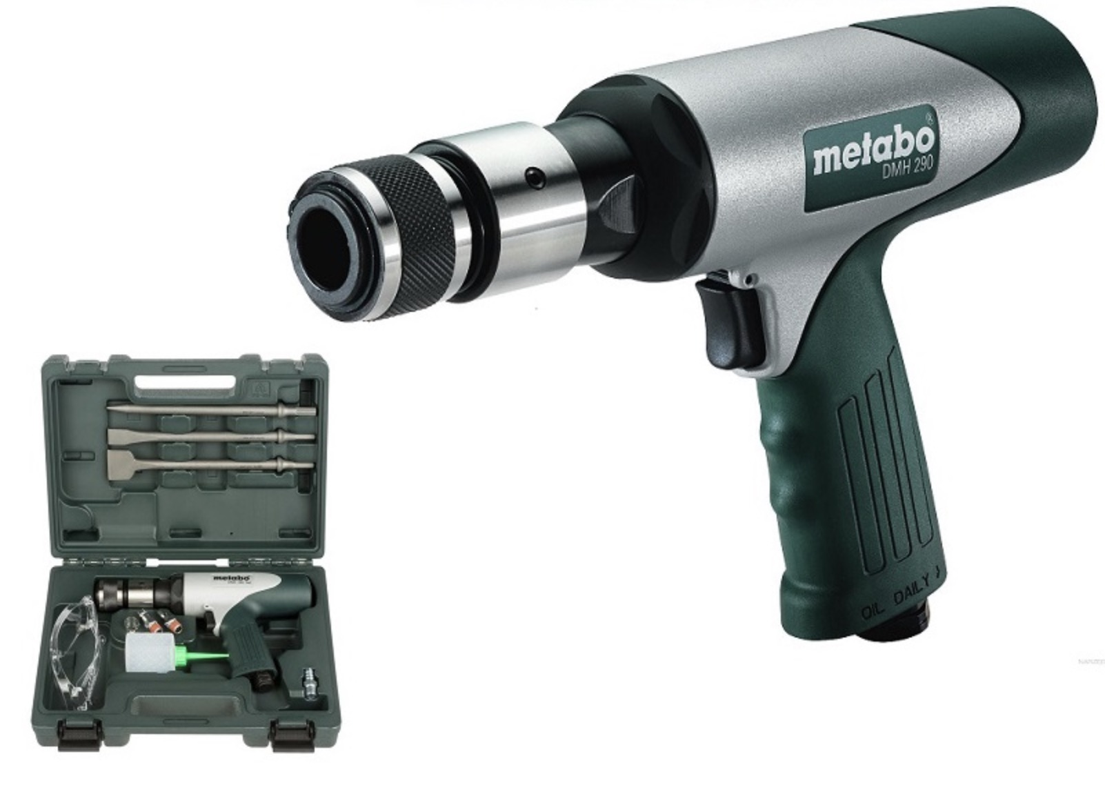 Luftmeisel Metabo DMH 290 Set + 3 Meisel