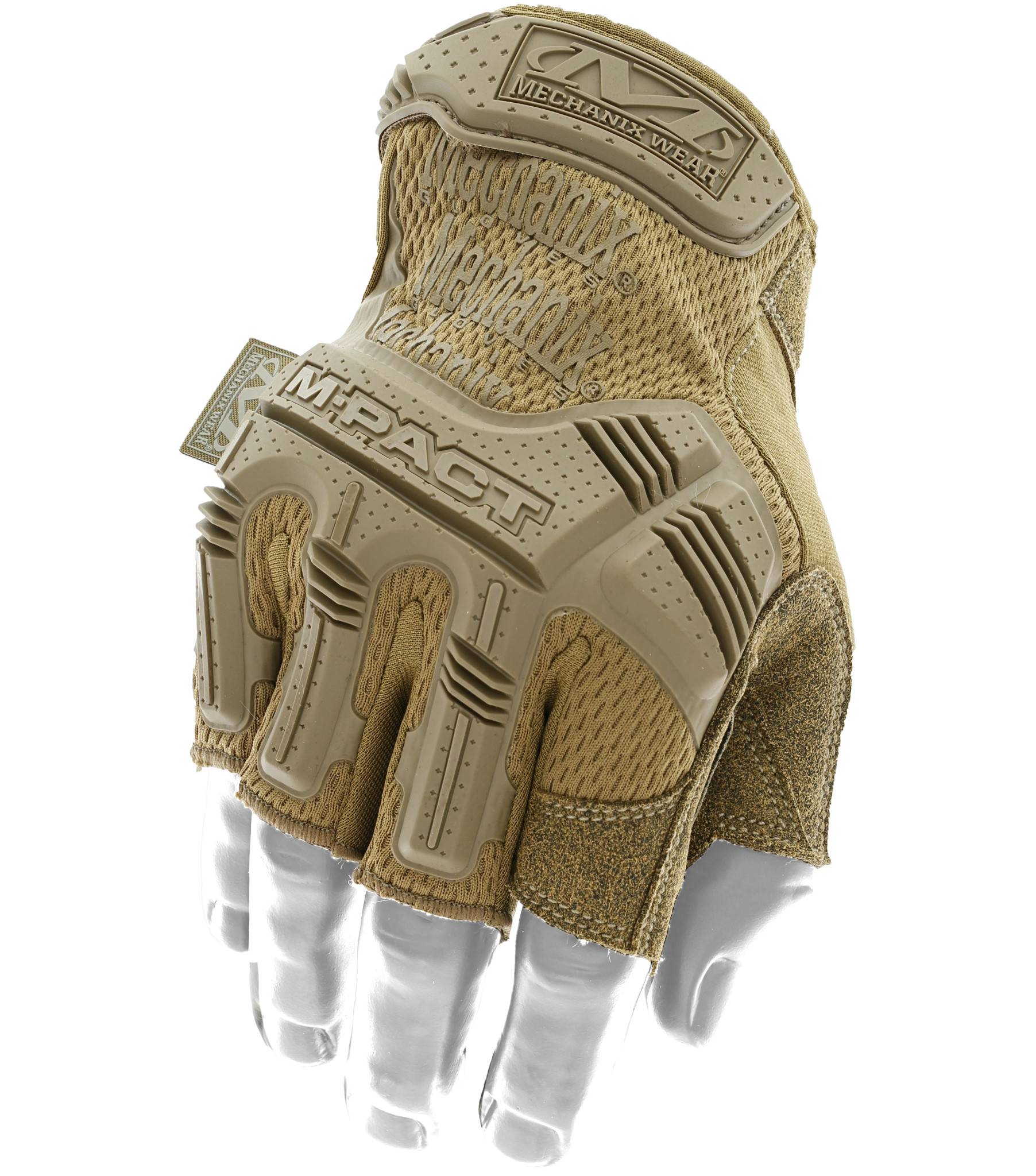 Hansker Mechanix Wear M-Pact Fingerless Coyote; L