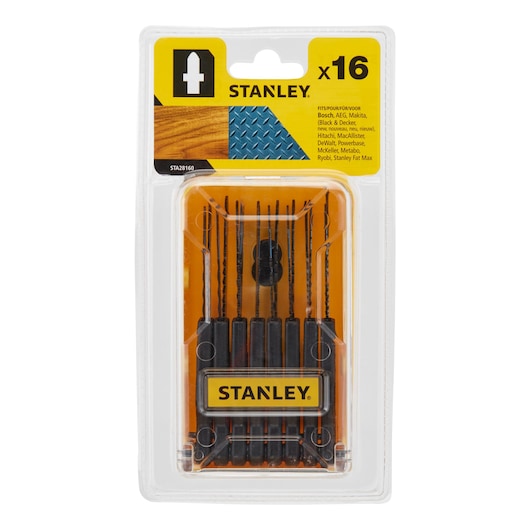 Tigersagbladsett Stanley STA28160-XJ; 16 stk
