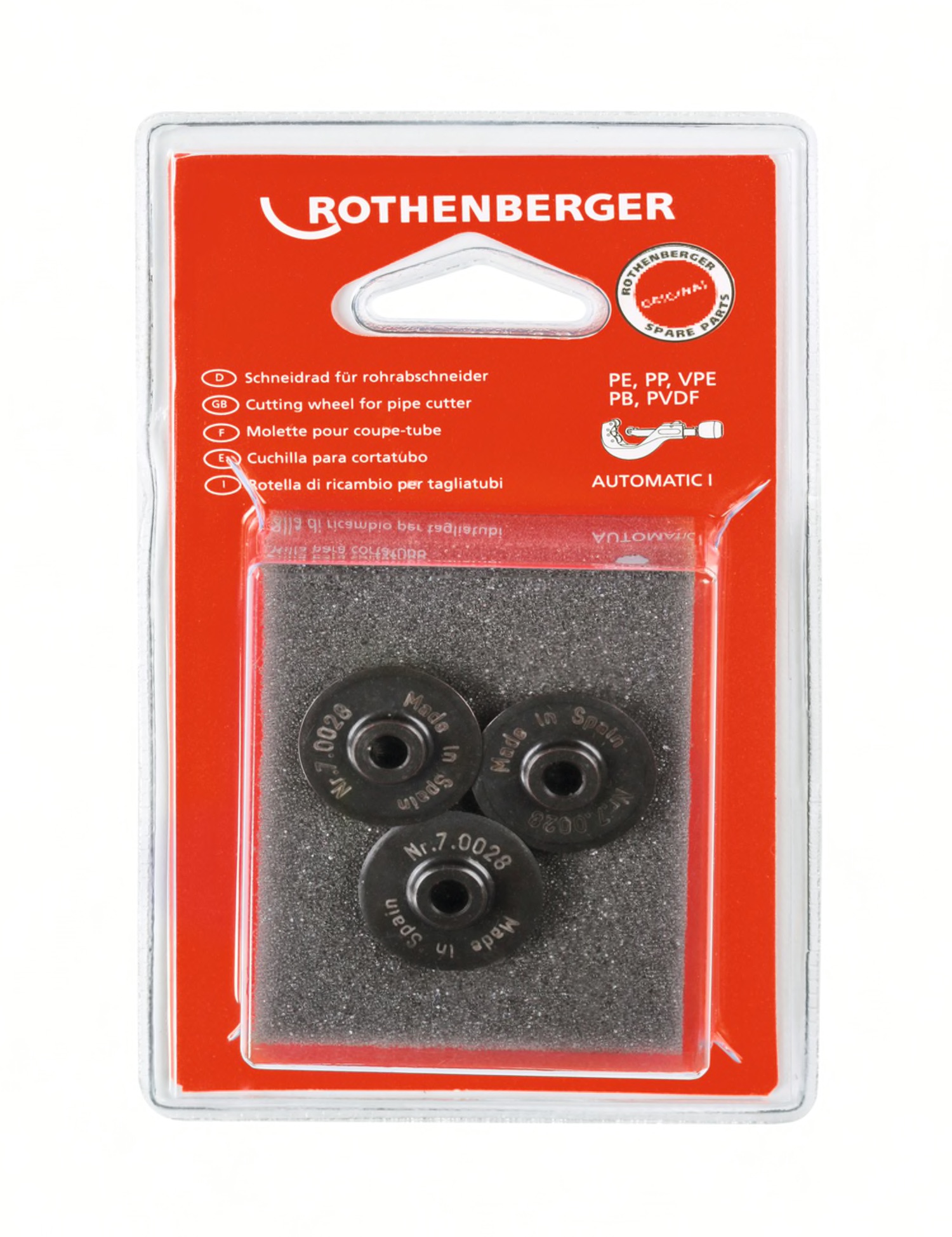 Skjærehjul Rothenberger; 3 stk