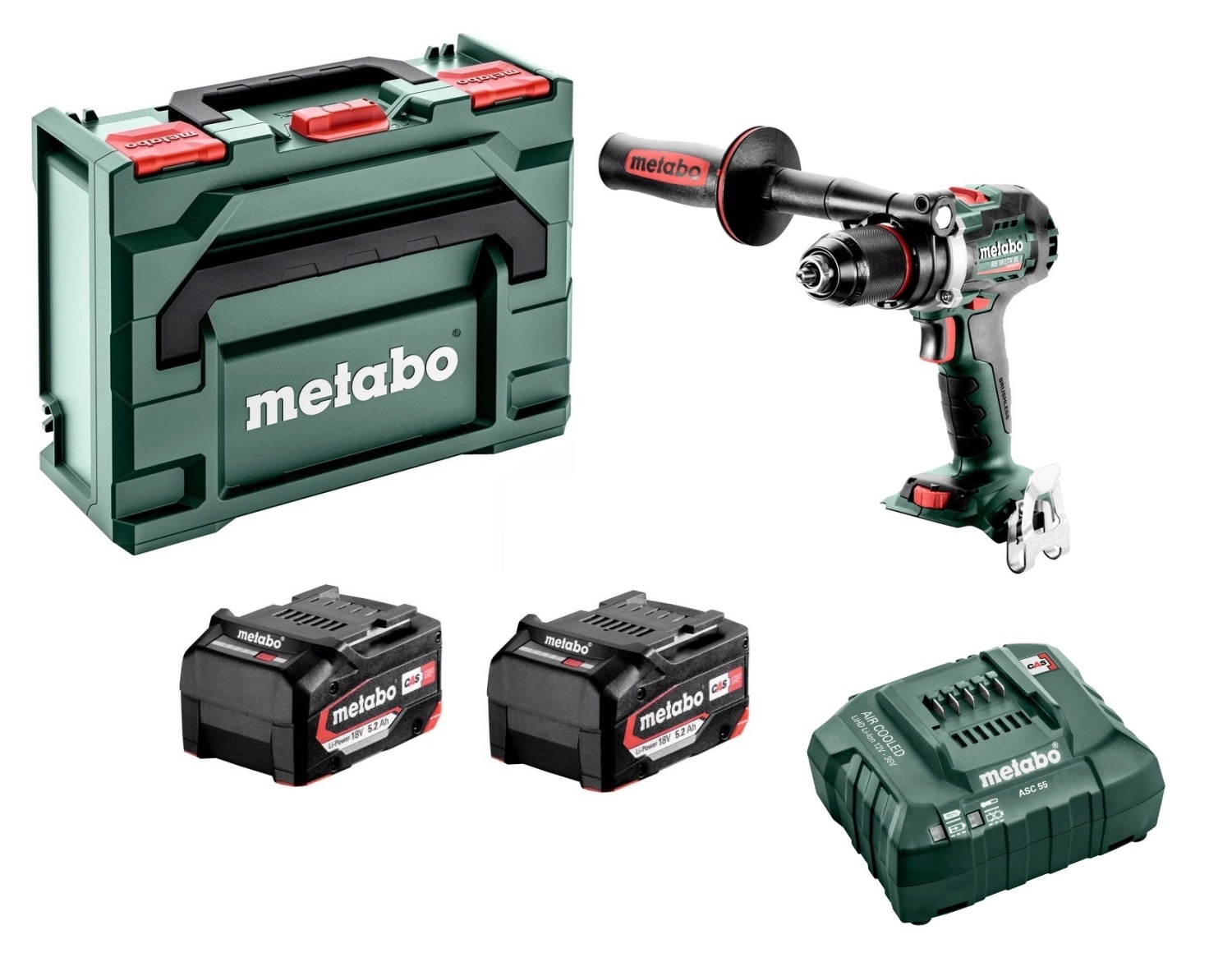Skrutrekker/bor Metabo BS 18 LTX BL I; 18 V; 2x5,2 Ah batt.