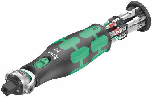 Skralle Wera 8009 Zyklop Pocket Imperial Set 1; 3/8''-1/4'' + skrutrekker bits