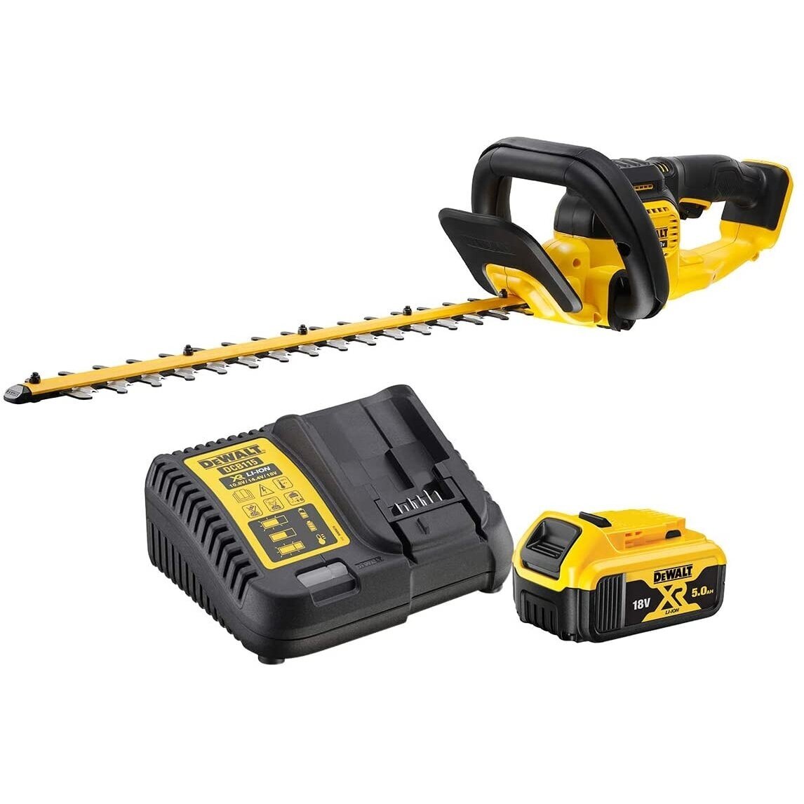 Busksaks DeWalt DCMHT563P1-QW; 18 V; 55 cm; 1x5,0 Ah batt.