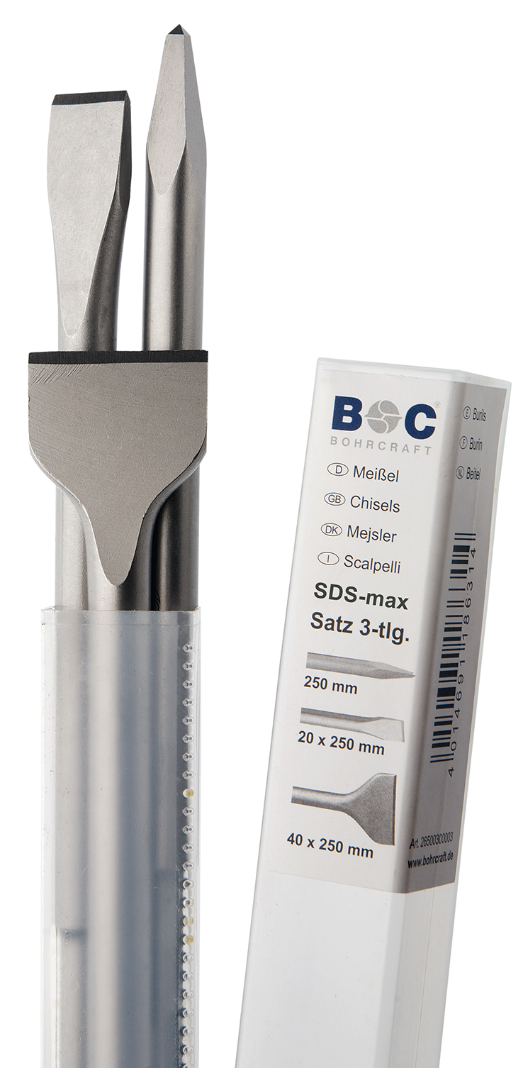 Meiselsett Bohrcraft BC26600300003; SDS-max; 3 stk