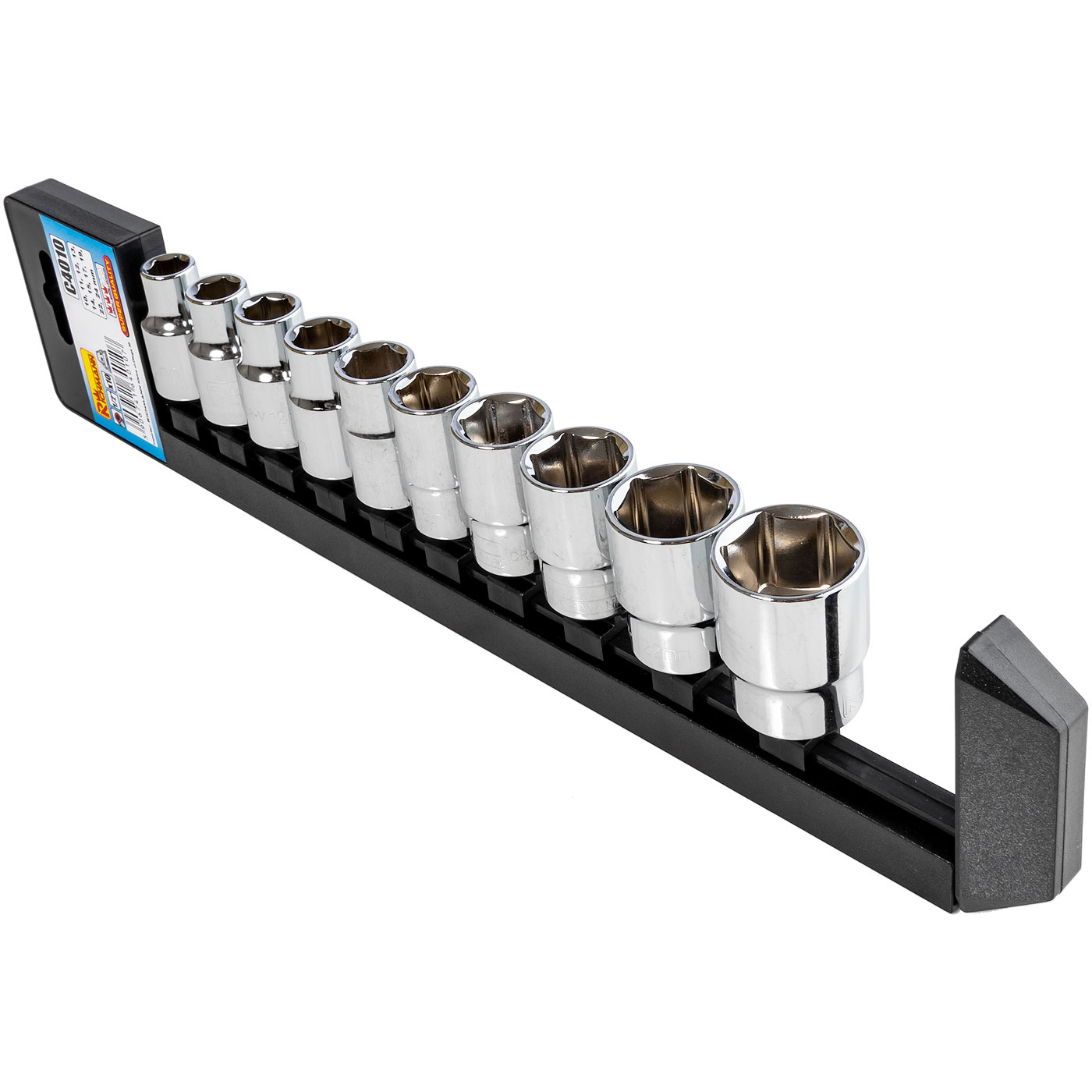 Hylsenøkkelsett Richmann C4010; 1/2''; 10-24 mm; 10 stk