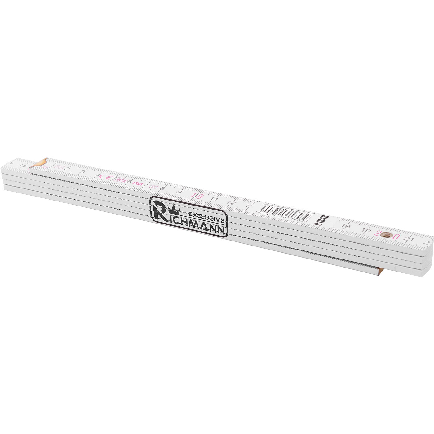 Tre sammenleggbar linjal Richmann C1344; 2 m