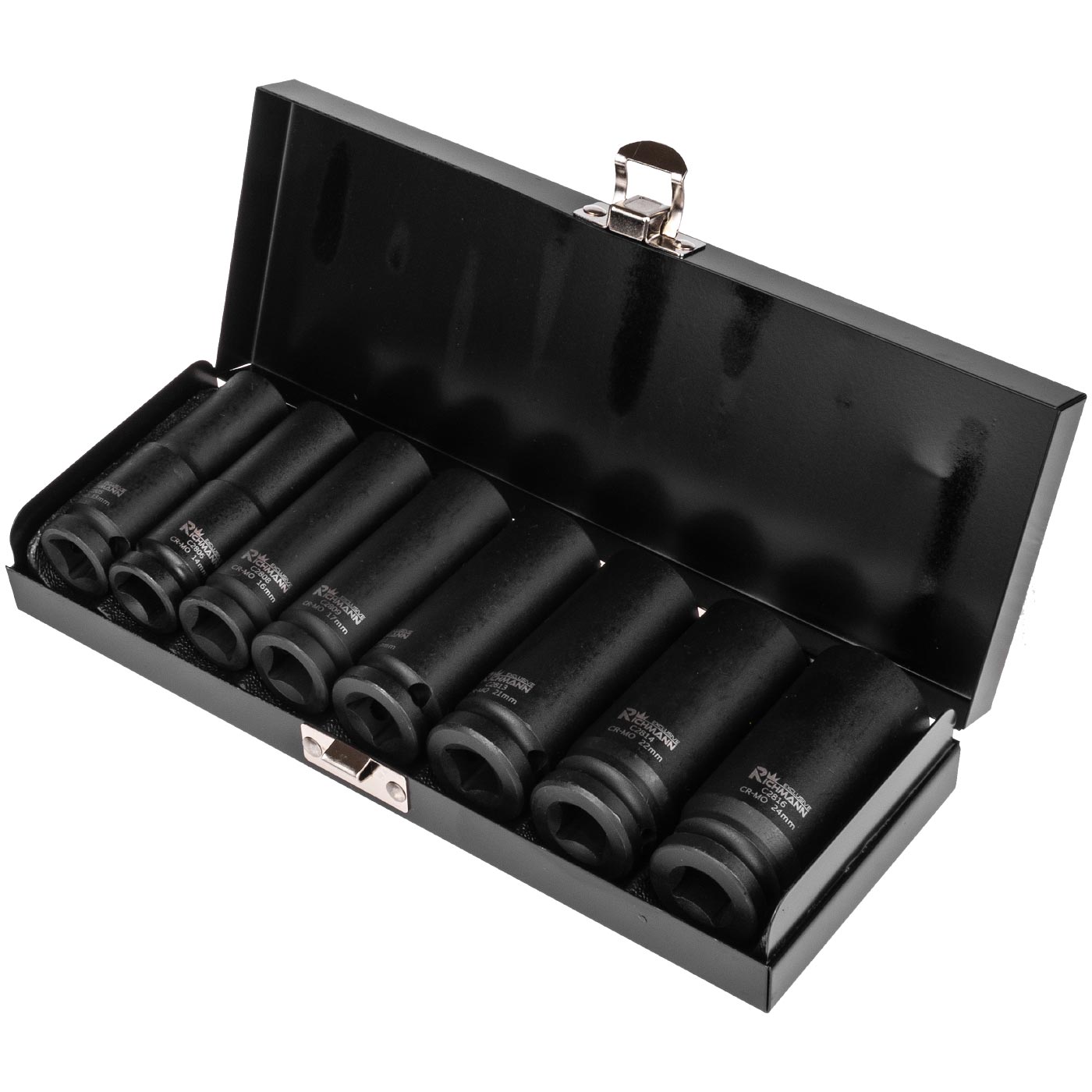 Slagpipersett Richmann C4026; 1/2'; 13-24 mm; 8 stk