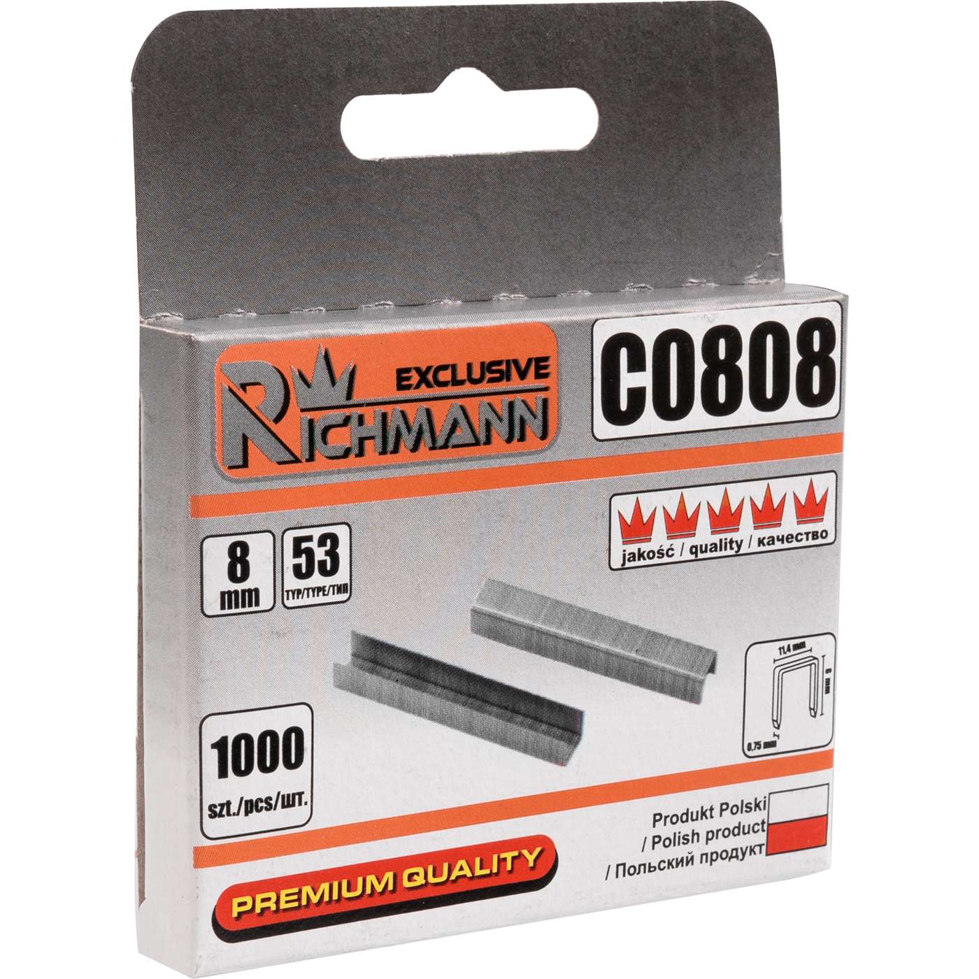 Stifter Richmann C0808; 11,4x8,0 mm; 1000 stk; type 53