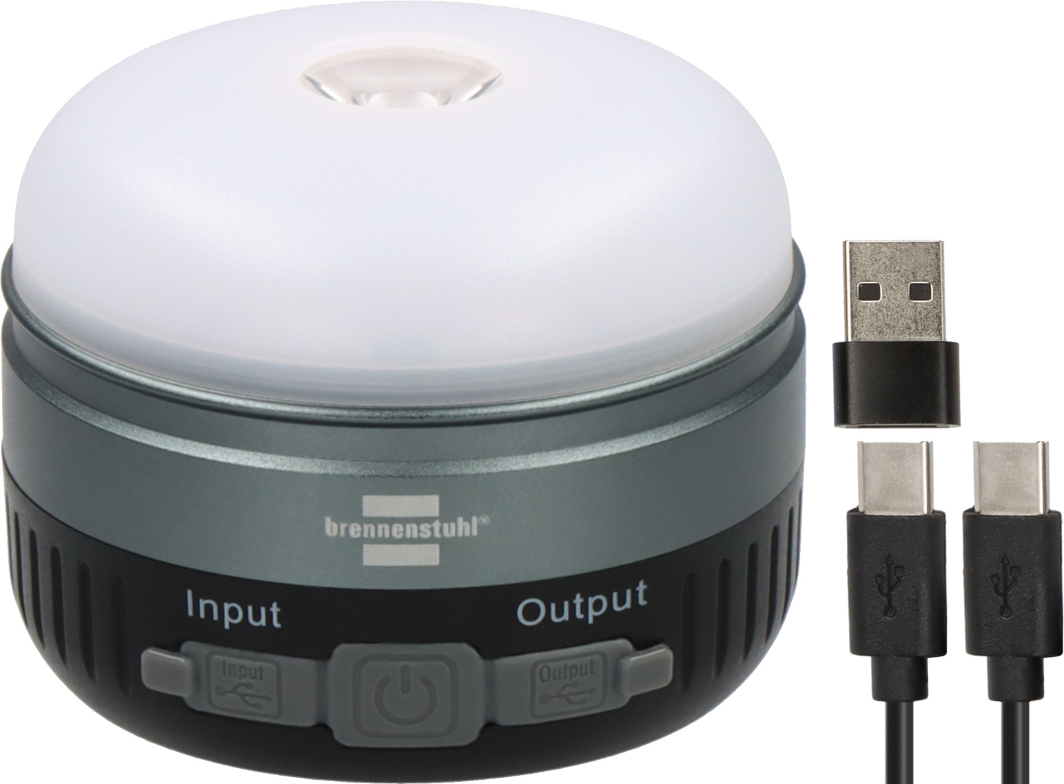 Solcelledrevet lampe Brennenstuhl OLI 400 AS; LED; 3,7 V; 3,0 Ah batt.