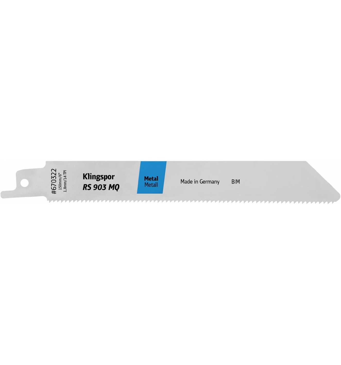 Tigersagblad Klingspor 670322; 150 mm; 5 stk