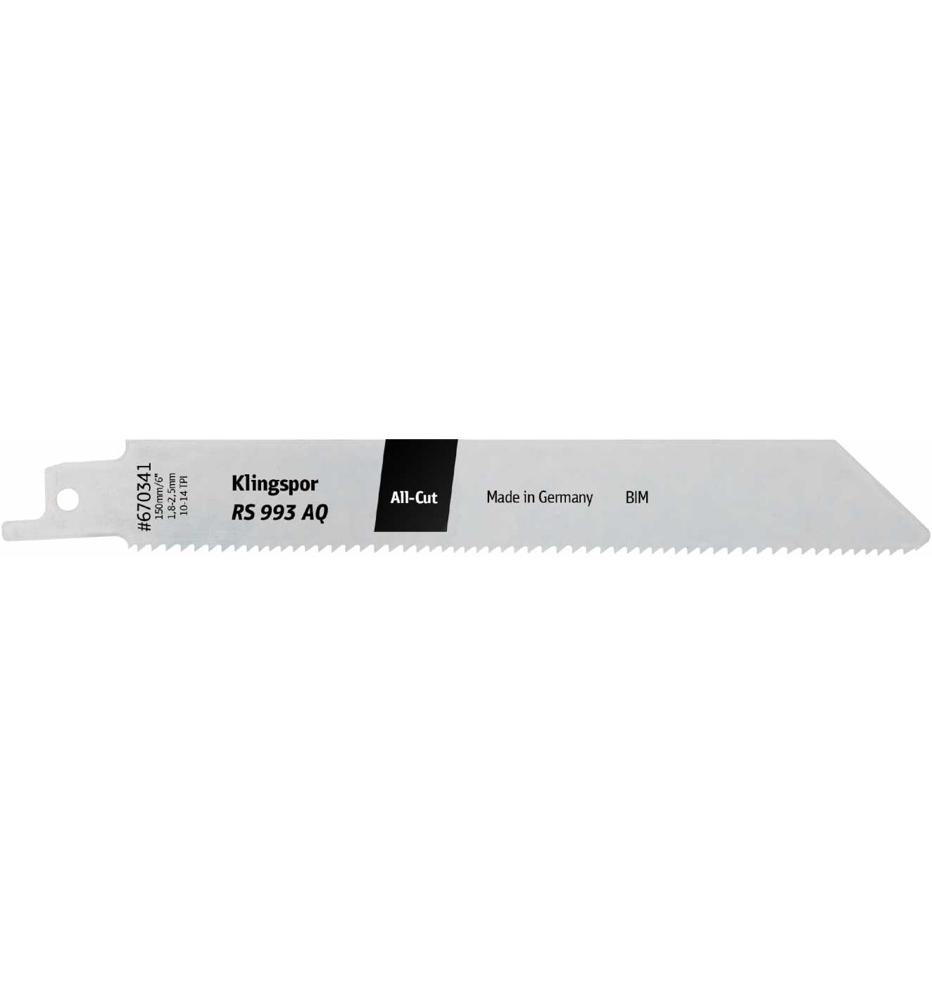 Tigersagblad Klingspor 670341; 150 mm; 5 stk