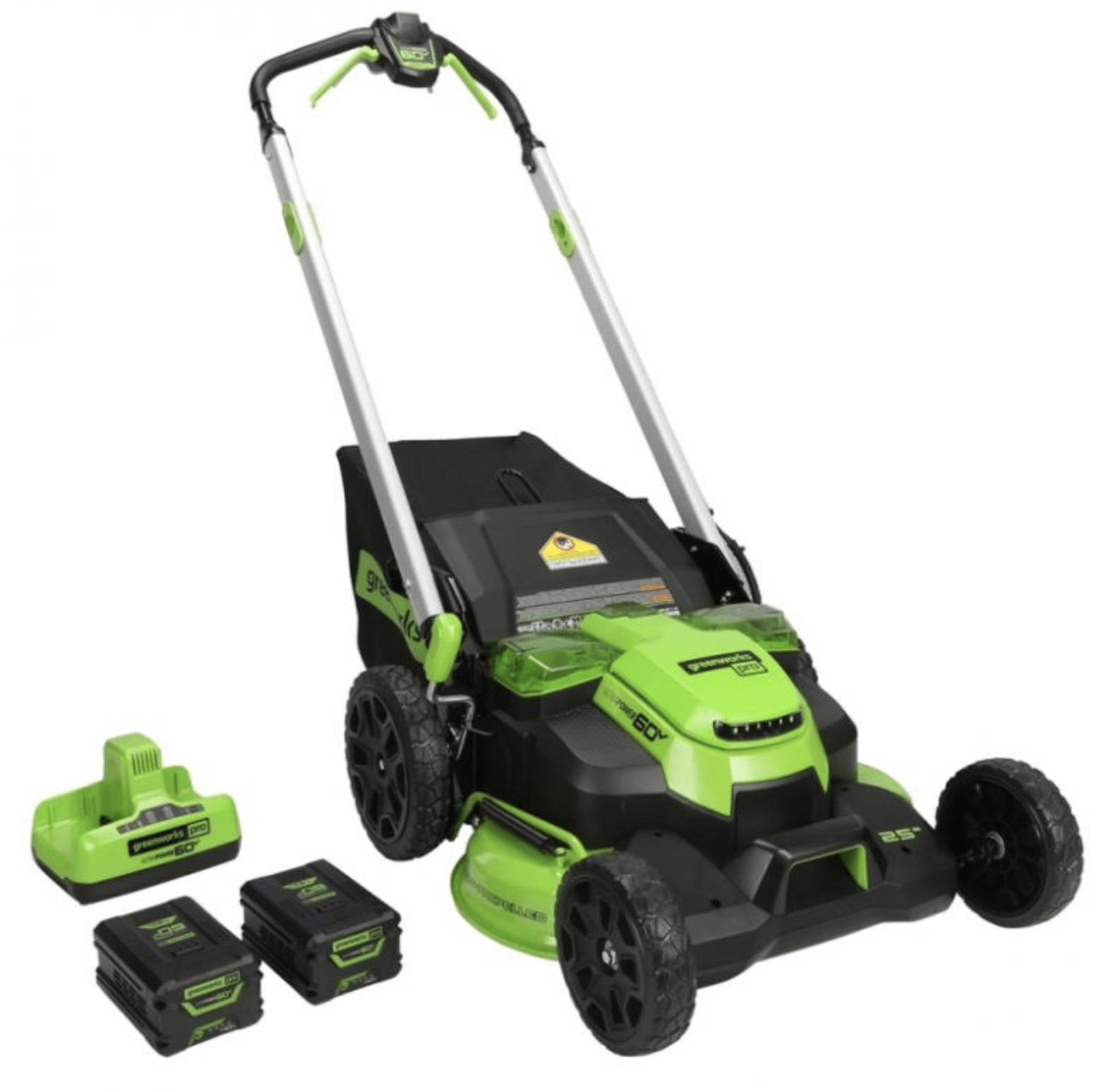 Gressklipper selvgående Greenworks GD60LM61K4X; 60 V; 2x4,0 Ah batt.