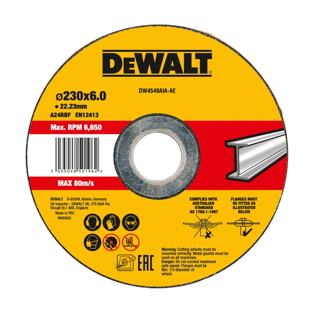 Slipeskive DeWalt DW4549AIA-AE; 230x6 mm