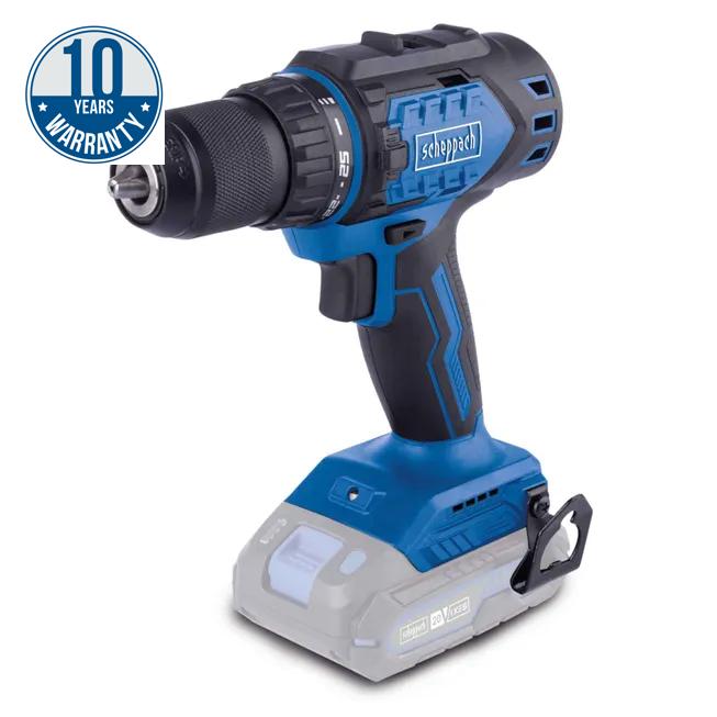 Skrutrekker/bor Scheppach BC-DD60-X; 20 V (uten batteri og lader)