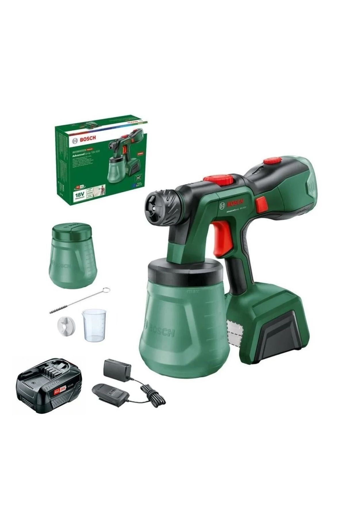 Lakksprøyte Bosch AdvancedSpray 18V-500; 18 V; 1x4,0 Ah batt.