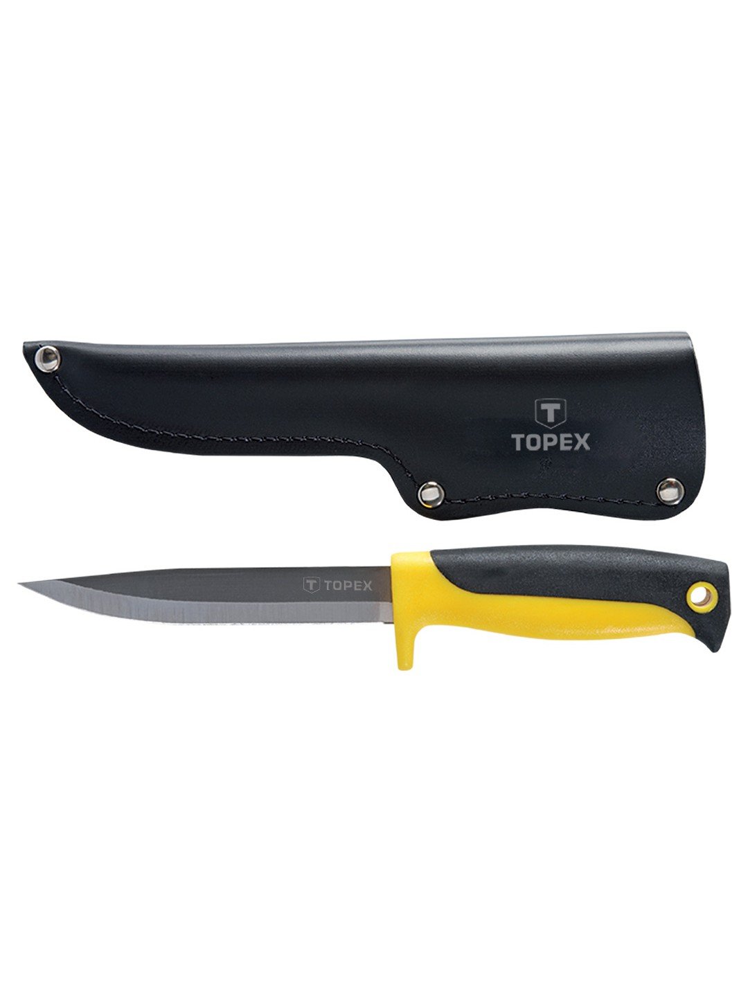 Kniv med hylster Topex 98Z103; 120 mm