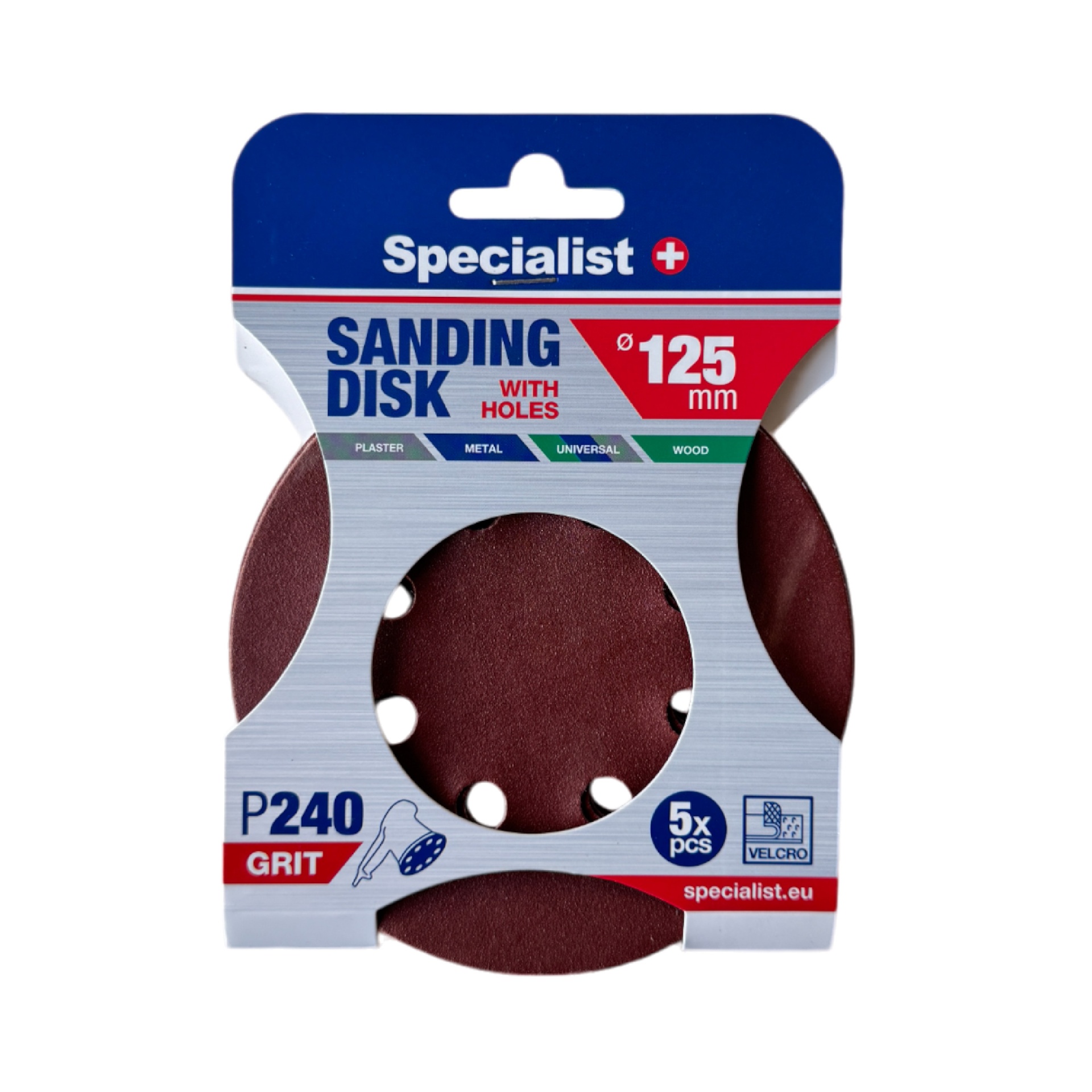 Sandpapir Specialist 250-2240; 125 mm; P240; 5 stk