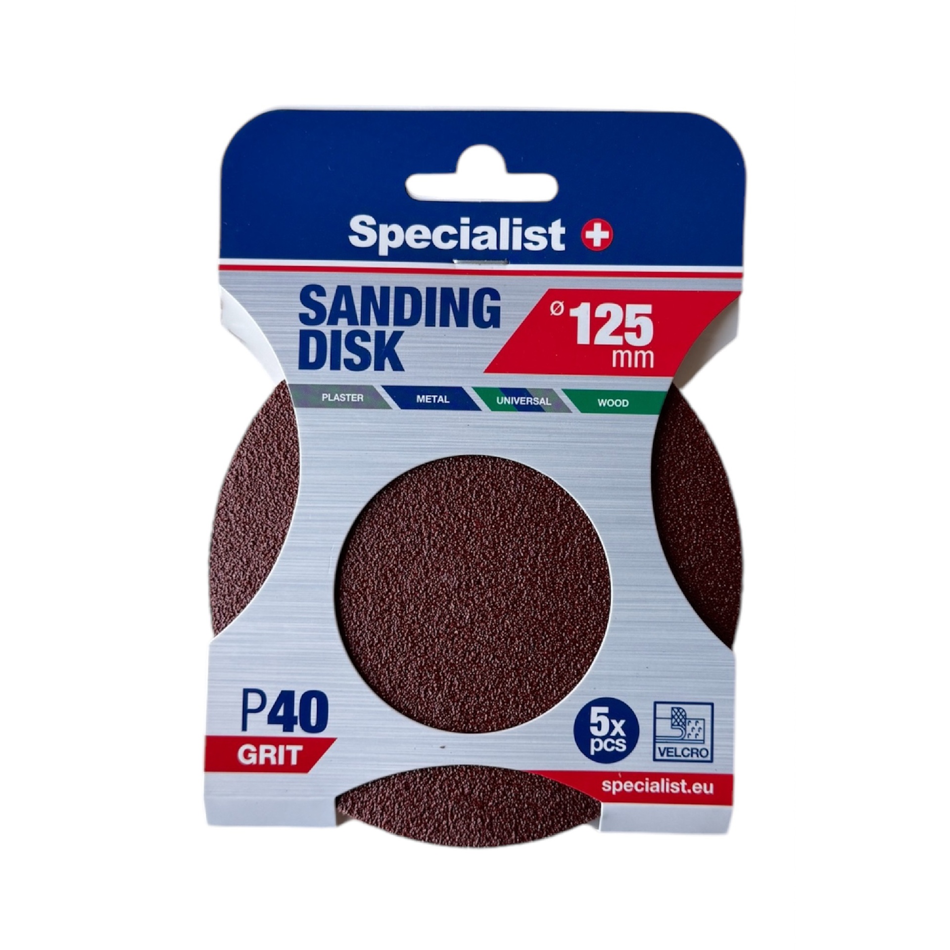 Sandpapir Specialist 250-1040; 125 mm; P40; 5 stk