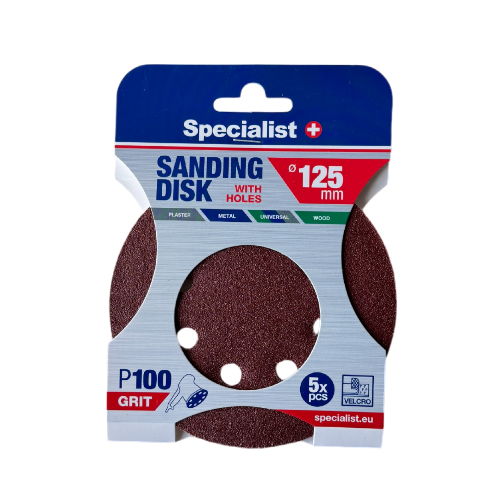 Sandpapir Specialist 250-2100; 125 mm; P100; 5 stk