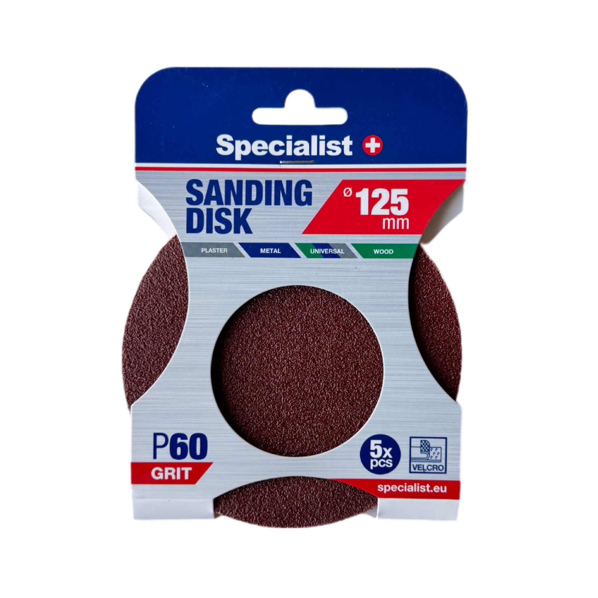 Sandpapir Specialist 250-1060; 125 mm; P60; 5 stk