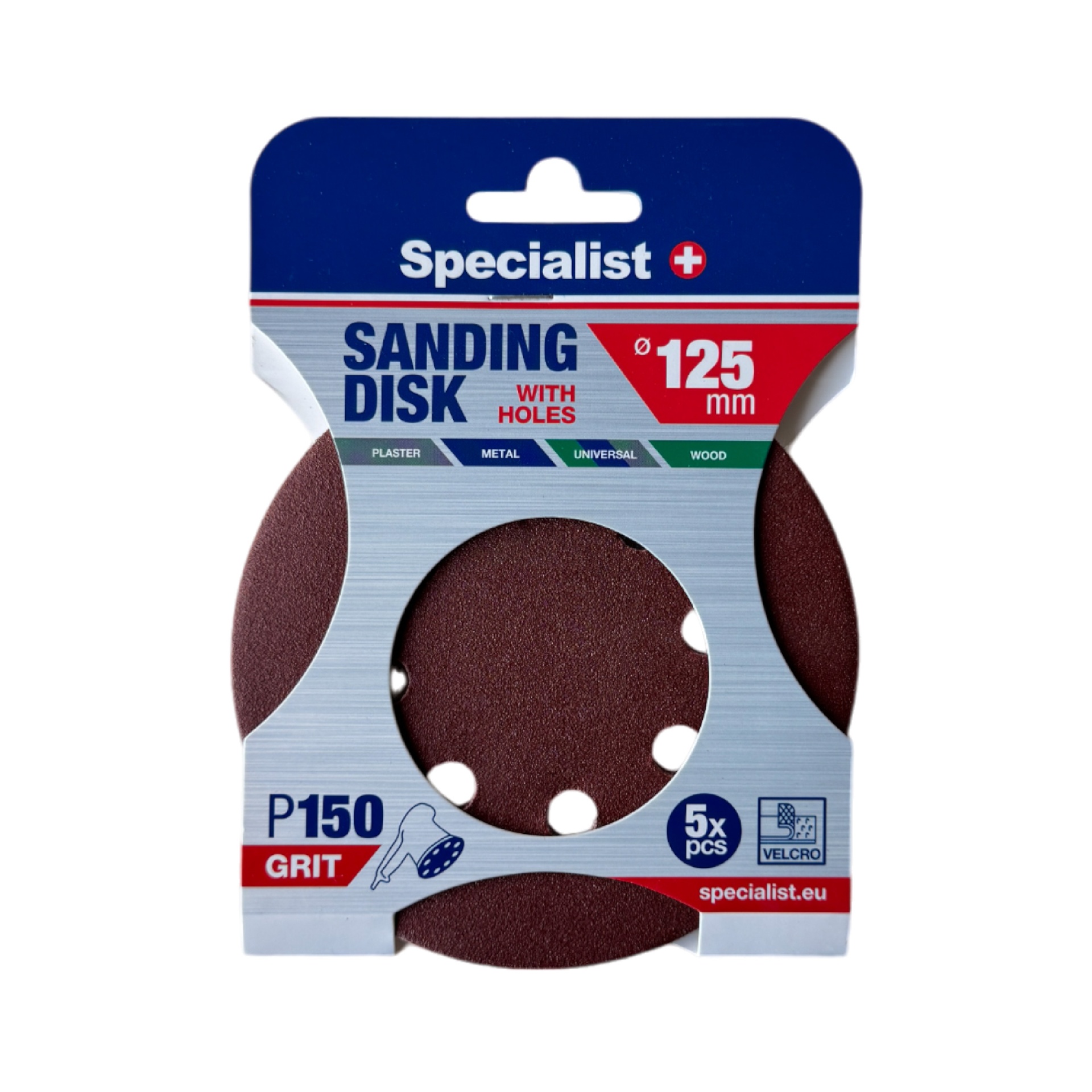 Sandpapir Specialist 250-2150; 125 mm; P150; 5 stk