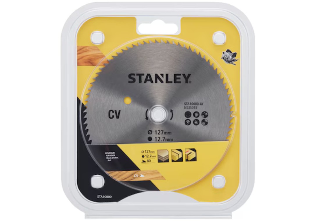 Sagblad for tre Stanley STA10000-XJ; 127x12,7 mm; 80T