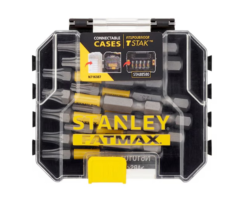 Skrutrekkersett Stanley STA88575-XJ; T25x50 mm; 10 stk