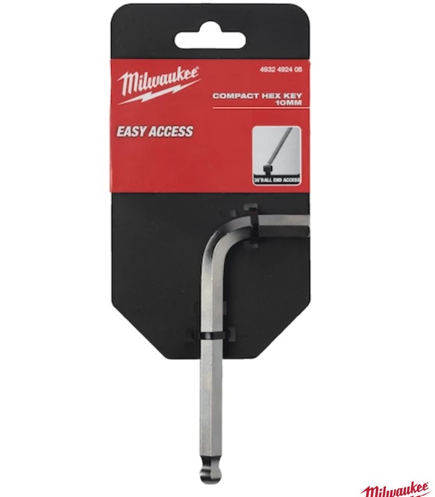 L-formet nøkkel Milwaukee 4932492408; 10 mm