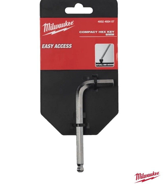 L-formet nøkkel Milwaukee 4932492407; 8 mm