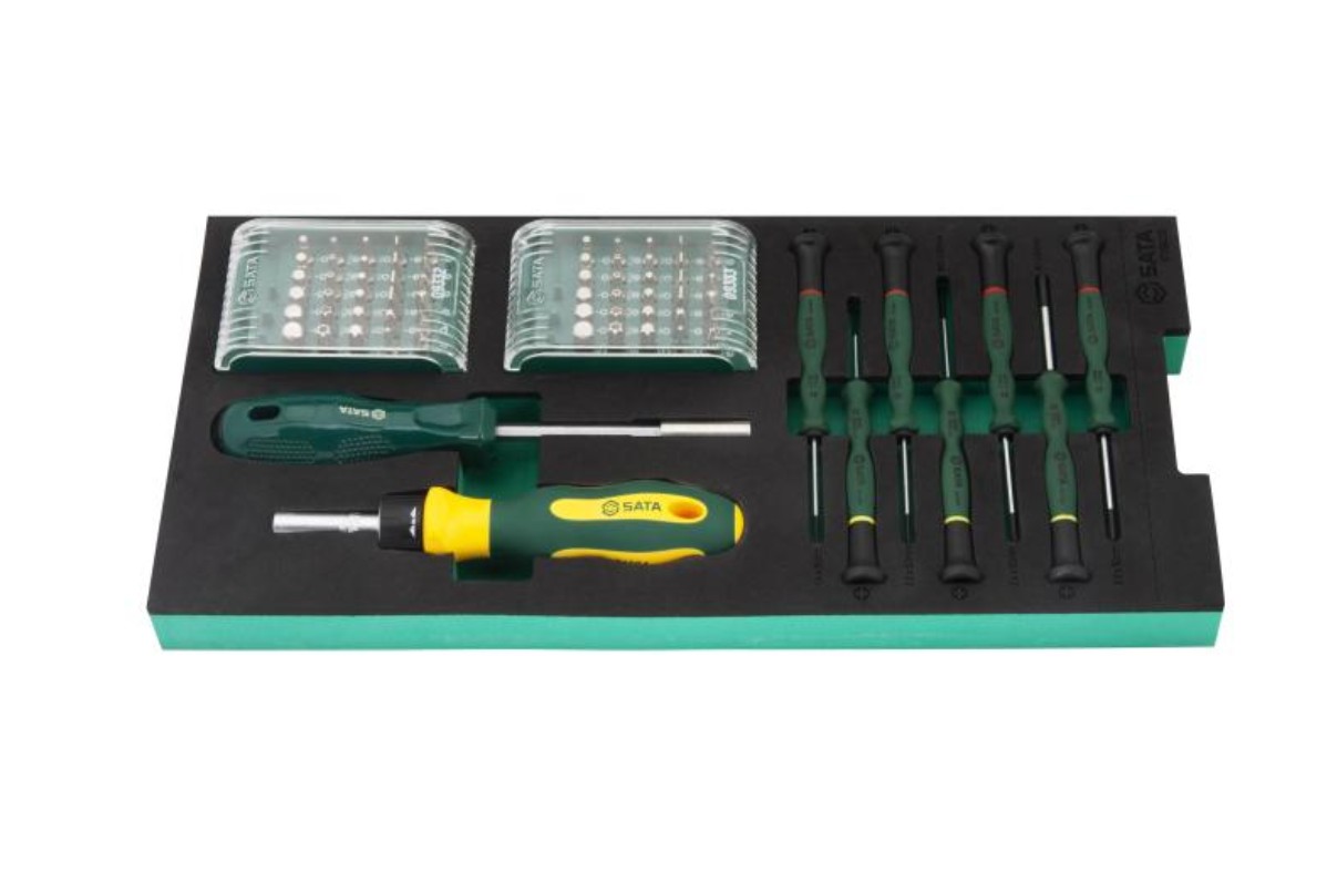 Skrutrekkersett Sata ST09920G; 71 stk