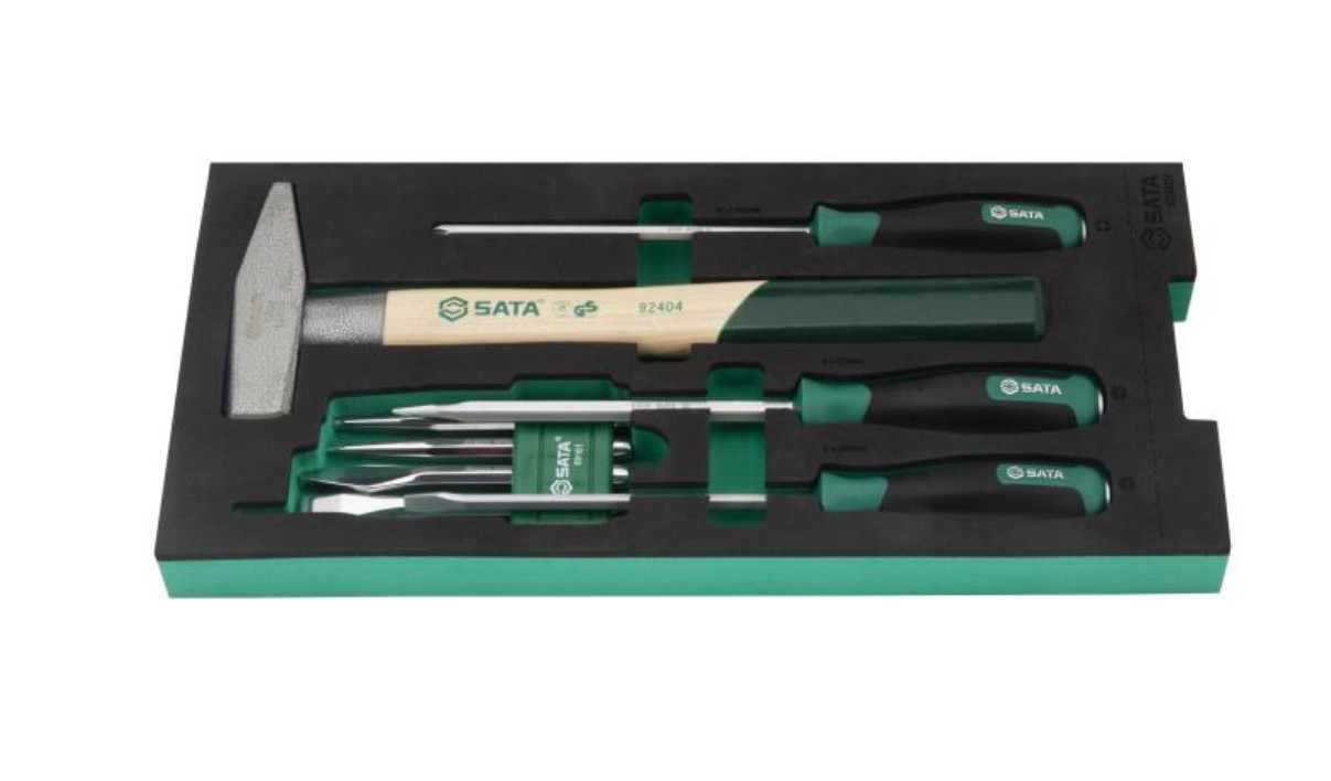 Verktøysett Sata ST09923G; 9 stk