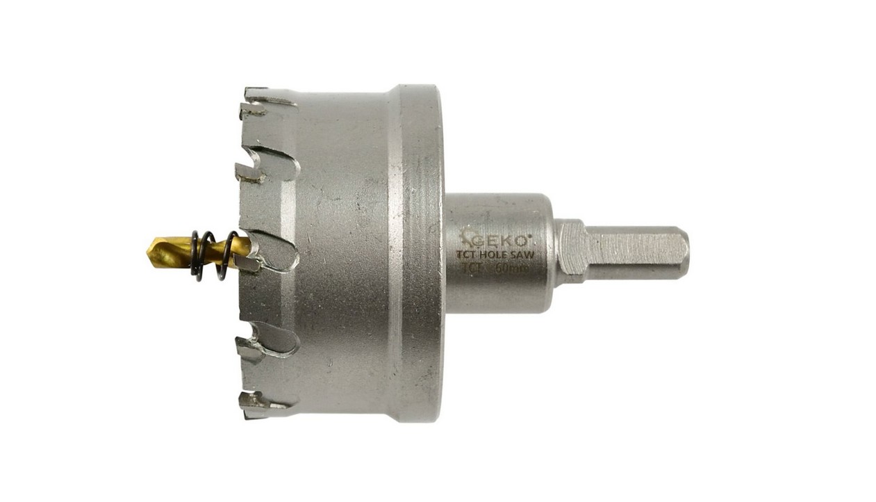 Core cutter with shank and pilot drill bit Geko G39691; 60 mm