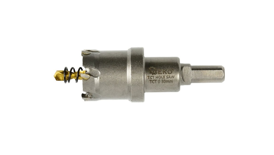 Core cutter with shank and pilot drill bit Geko G39685; 30 mm