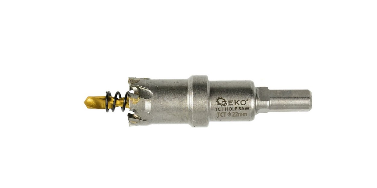 Core cutter with shank and pilot drill bit Geko G39683; 22 mm