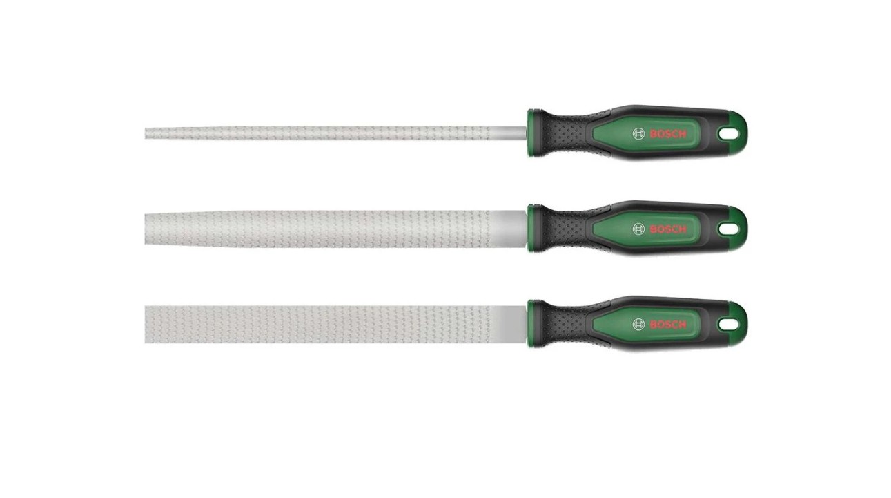 Filesett Bosch 1600A02ZB1; 200 mm; 3 stk