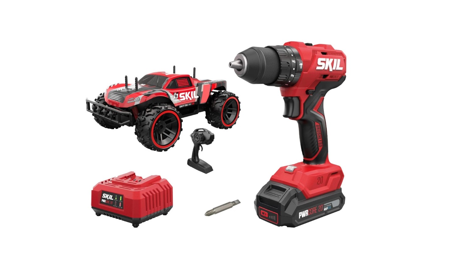 Slagskrutrekker / bor Skil 3021RC; 20 V; 1x2,0 Ah batt.