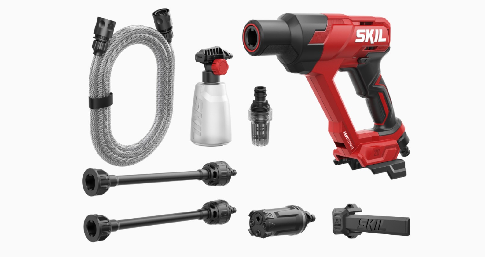Høytrykksspyler Skil 0762CA; 20 V; 24 bar (uten batteri og lader)