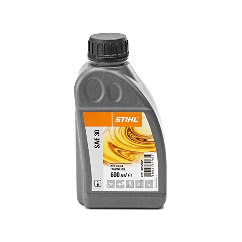 Olje Stihl SAE 30; 0,6 l; for hage maskiner med firetaktsmotorer