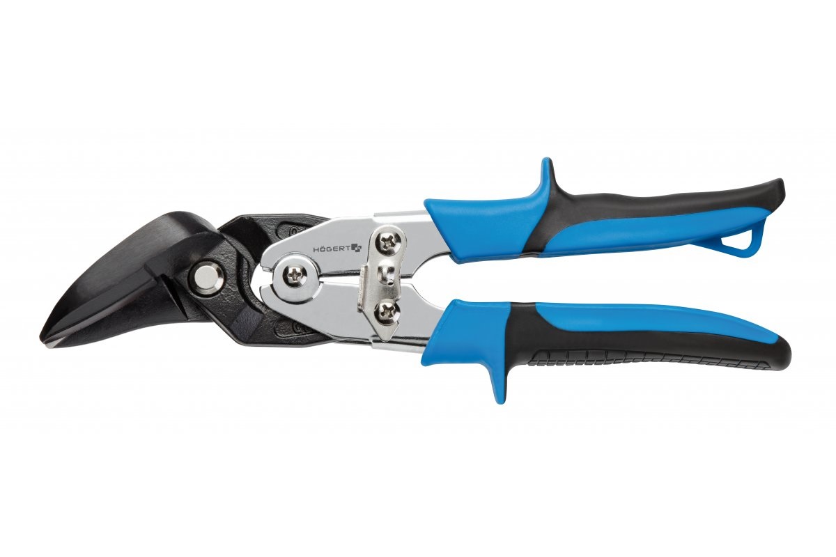 Tinnklipp med buede kniver Hogert HT3B504; 250 mm;  for venstre hånd