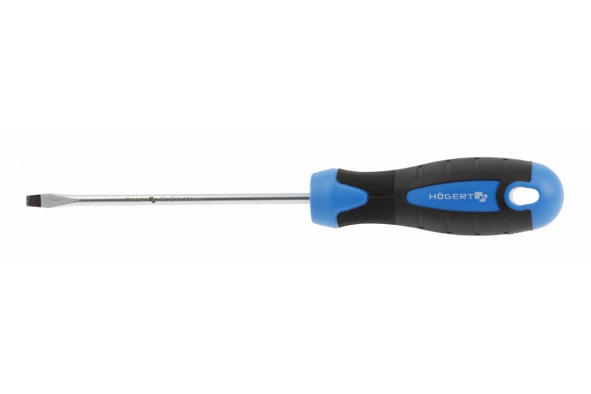 Flat skrutrekker Hogert HT1S004; SL4; 100 mm