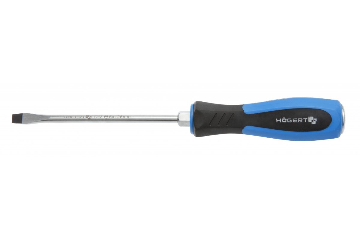 Flat skrutrekker Hogert HT1S068; SL8; 150 mm